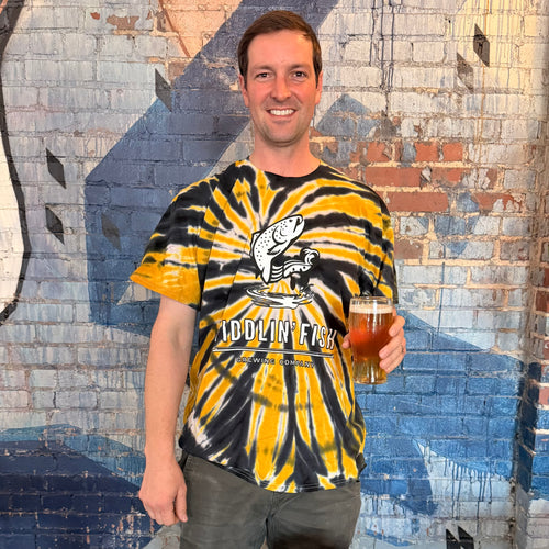 Black & Gold Tie-Dye Shirt